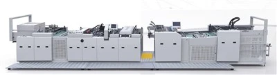 Vysokorýchlostný{0}}predbežný{1}}stroj na laminovanie fólie Multi-funkčný elektromagnetický ohrev s farebným balením